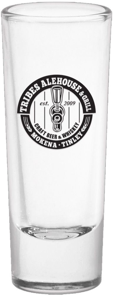 The Straight 2 Oz. Clear Tequila Shooter Glass - Screenprinted